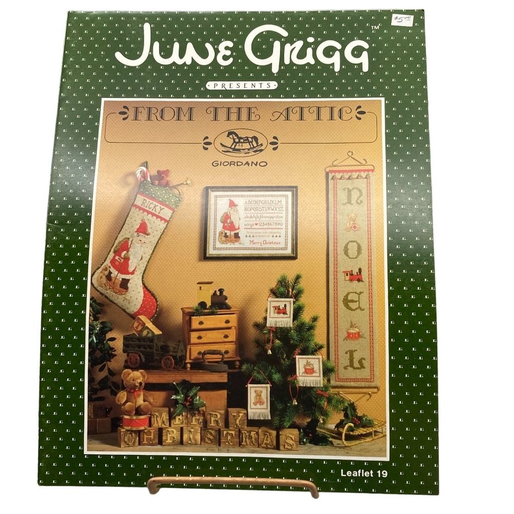 Vintage Cross Stitch Patterns, From the Attic Giordano Leaflet 19, Christmas